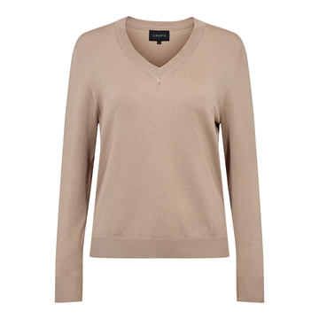 Liberté - Vivi Ls Vneck Pullover - Champagne